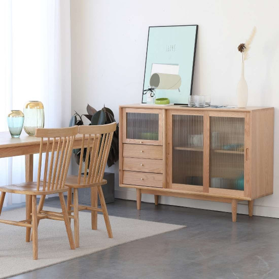 DOLCH Sideboard, with  3 Doors Wall Cabinet