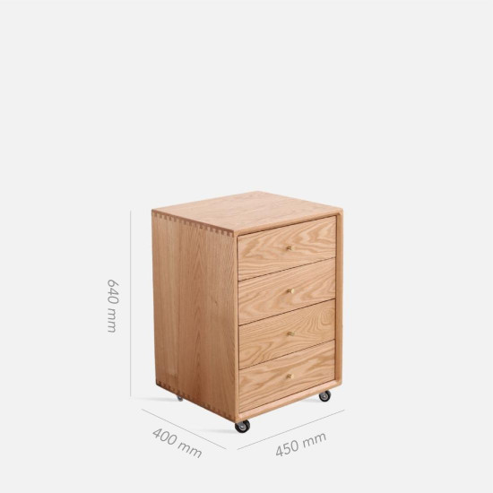 DOLCH Drawers with wheels, Oak DOLCH Drawers with wheels, Oak