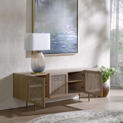 OAKI Rattan TV Cabinet, L180