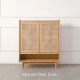 DOLCH Rattan Shoe Cabinet, Oak/Cherrywood DOLCH Rattan Shoe Cabinet, Oak/Cherrywood