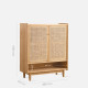DOLCH Rattan Shoe Cabinet, Oak/Cherrywood DOLCH Rattan Shoe Cabinet, Oak/Cherrywood