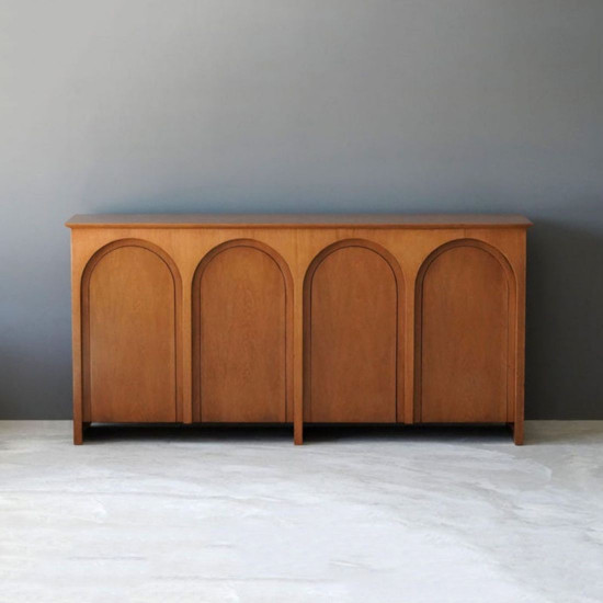 OAKI Retro Style Sideboard, 4-door