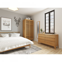 [SALE] DANA Chest of Drawers 6D, W125, Oak