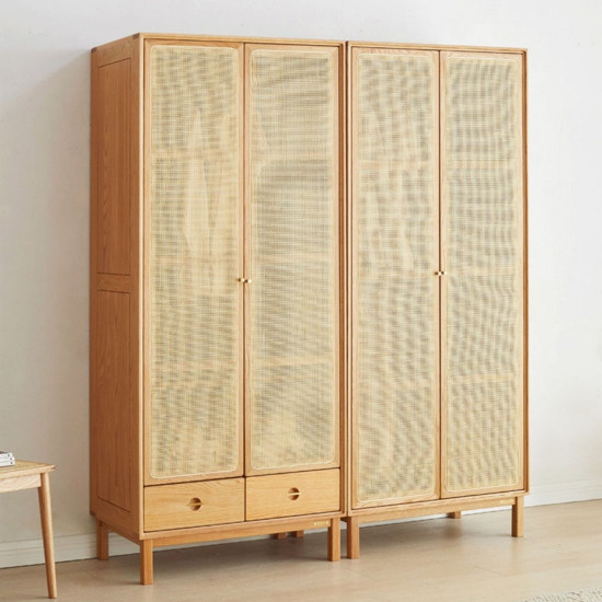 ELGIN Rattan Wardrobe, Combined ELGIN Rattan Wardrobe, Combined
