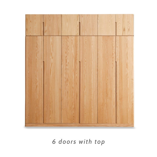 KIKO Wardrobe, 6 doors with top, L240