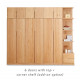 KIKO Wardrobe, 6 doors with top, L240