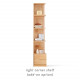 KIKO Wardrobe, 6 doors with top, L240 KIKO Wardrobe, 6 doors with top, L240