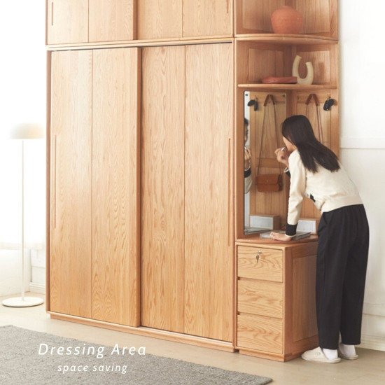 DOLCH Wardrobe with sliding doors, L140-180