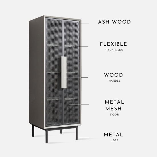 [SALE] PUTH Cabinet II W60, Grey (SG)