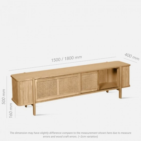 SEN RATTAN TV Cabinet L150/L180, WB SEN RATTAN TV Cabinet L150/L180, WB