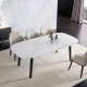 NOVA Marble Table V2, White, L140 - L240