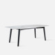 NOVA Marble Table V2, Dark Grey, L140 - L240