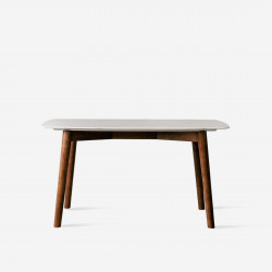 NOVA Marble Table V2, White, L200 [In-stock]