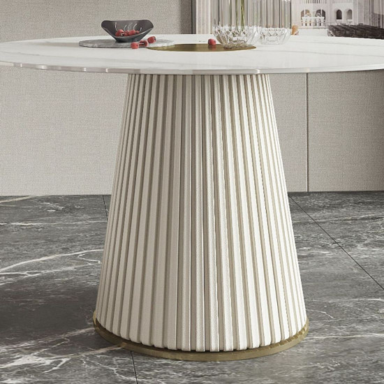 LOGAN Sintered Marble Table, D120-130 LOGAN Sintered Marble Table, D120-130