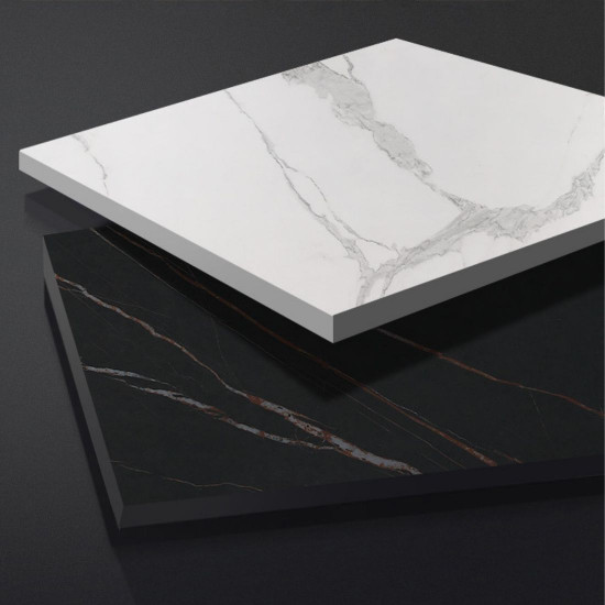 LOGAN Sintered Marble Table, D120-130 LOGAN Sintered Marble Table, D120-130