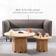 ADAMS Coffee Round Table, Oak, D80 ADAMS Coffee Round Table, Oak, D80