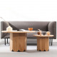 ADAMS Coffee Round Table, Oak, D80 ADAMS Coffee Round Table, Oak, D80
