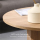 ADAMS Coffee Round Table, Oak, D80 ADAMS Coffee Round Table, Oak, D80