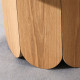ADAMS Coffee Round Table, Oak, D80 ADAMS Coffee Round Table, Oak, D80