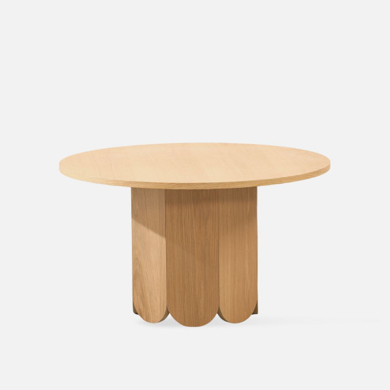 ADAMS Coffee Round Table, Oak, D80 ADAMS Coffee Round Table, Oak, D80