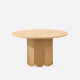 ADAMS Coffee Round Table, Oak, D80