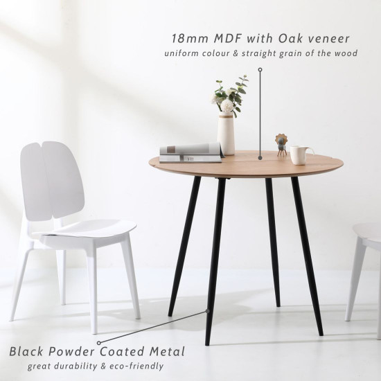 VIGGO Dinning Table, Oak, D88 VIGGO Dinning Table, Oak, D88