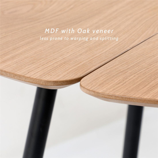 VIGGO Dinning Table, Oak, D88 VIGGO Dinning Table, Oak, D88