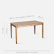 SEN Extendable Table L165 extendable to 205, Ash [2 left]