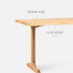 Live Edge Table, Natural Ash | L130, L150 [In-Stock, SG] 