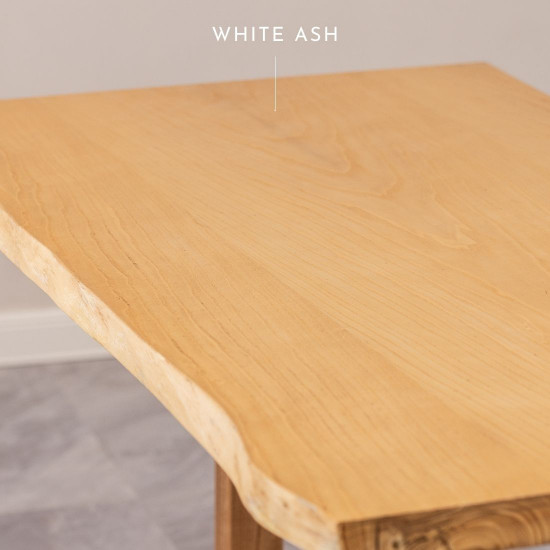 Live Edge Table, Natural Ash | L130, L150 [In-Stock, SG] 