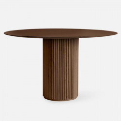 SEN Round Table, Walnut Brown