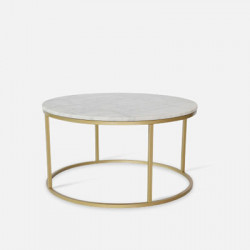 Marble Round Coffee Table D60 / D80, Glod