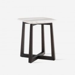 NOVA Square Marble Coffee Table, Black [Display]
