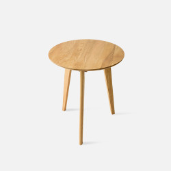 [SALE] Tri Side Table, D60, Oak