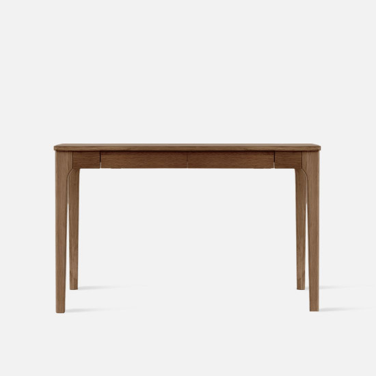 [SALE] DANA Curved Work Desk L100-140, Walnut