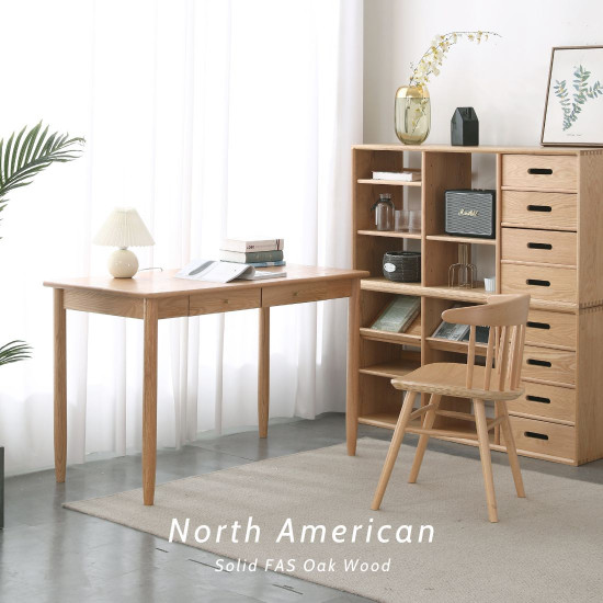 NOR Work Desk L100-140, Oak NOR Work Desk L100-140, Oak